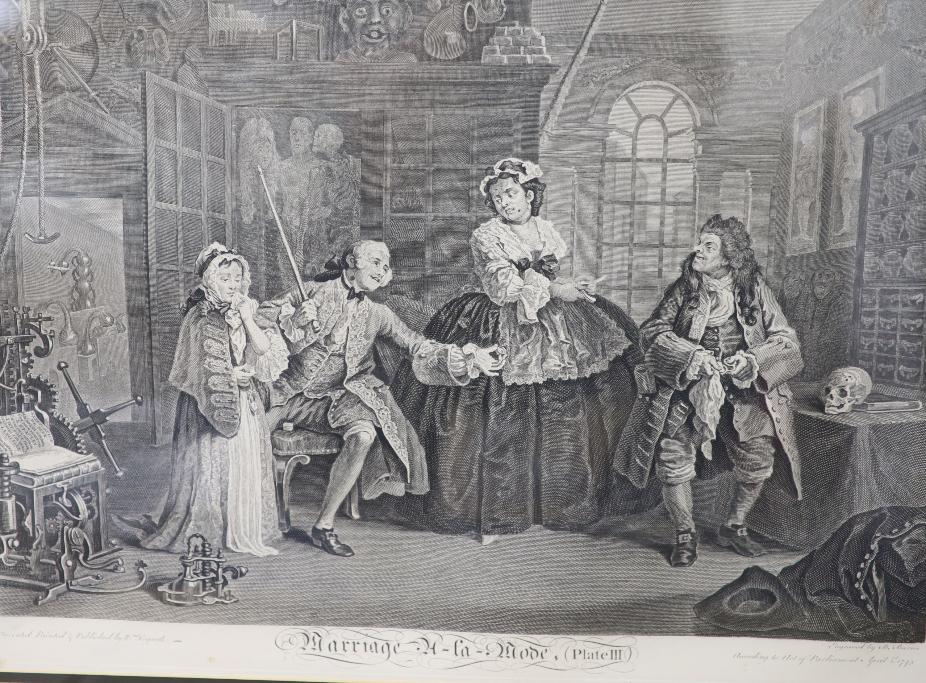 After William Hogarth, six engravings, 